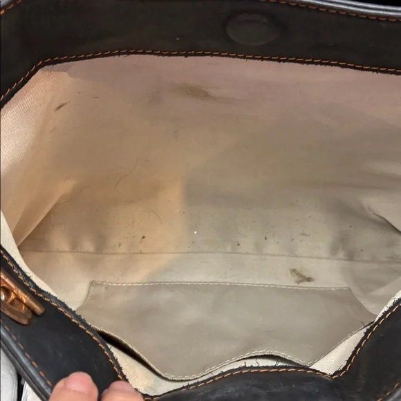 Valentino Black Leather Shoulder Bag with Chain Straps - Picture 5 of 13